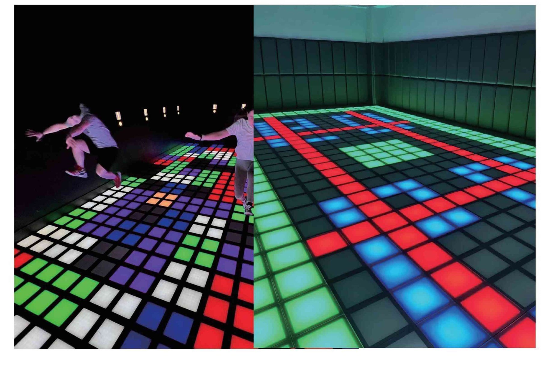 Interactive LED game floor