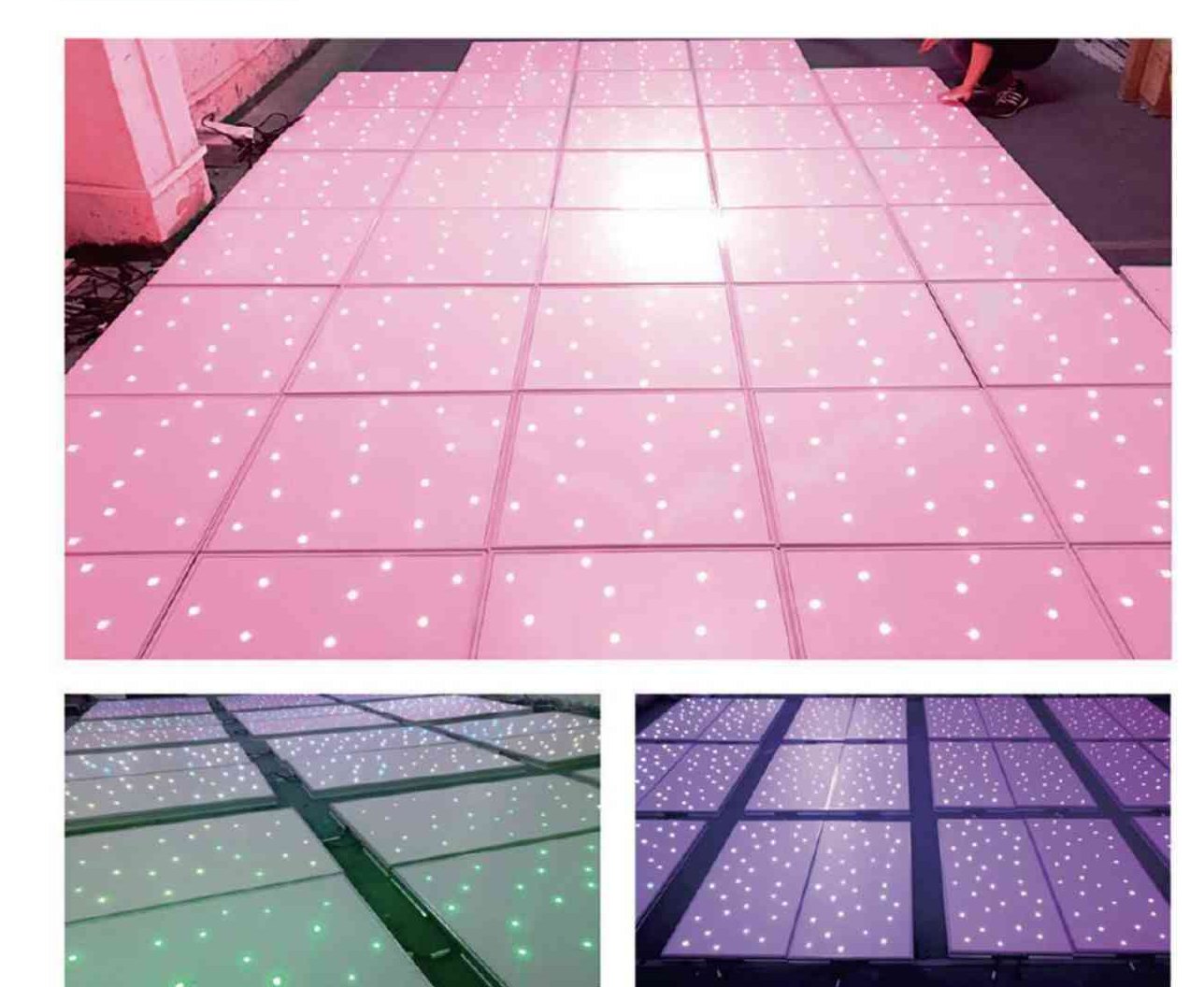 Tempered starlit glass floor